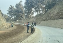 दाउन्ने पूर्वी खण्ड एकातर्फी ढलान सडकले जोडियो