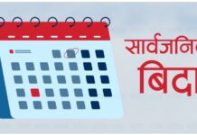 सार्वजनिक बिदा पुनरावलोकन गर्ने तयारी