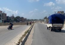 नारायणघाट-बुटवल सडक : विस्तारसँगै सडक सुरक्षाको काम पनि जारी