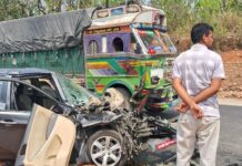 कार र ट्रक ठोक्किदा नवलपुरमा एकको मृत्यु