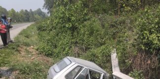 कावासोती जंगलमा कार दुर्घटनामा चालकको मृत्यु