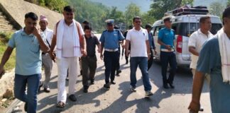 दाउन्ने–पश्चिम खण्डको सडकको गुणस्तरमा प्रश्न
