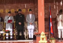 सुधन गुरुङ र महावीर पुनले लिए मन्त्रीको शपथ