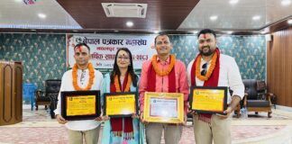भीमकुमारी–ढुण्डिराज पत्रकारिता पुरस्कार सम्पादक गिरीलाई