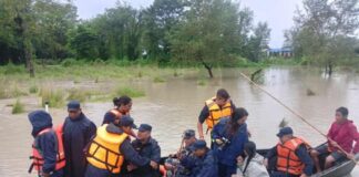 नारायणी पसेपछि नवलपुरका तटीय क्षेत्र जलमग्न, ११४ जनालाई सुरक्षित स्थानमा सारियो