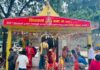 दाउन्नेको विश्वकर्मा मन्दिरमा यात्रारत भक्तजनको भिड (भिडियोसहित)