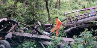 स्कुल बस दुर्घटनामा ५ जनाको मृत्यु, १२ जना घाइते